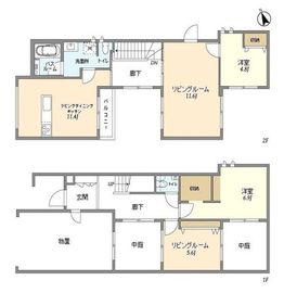 N Cortile (エヌ・コルティーレ) D 間取り図