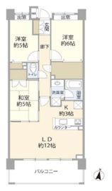 クレストシティアクアグランデ 10階 間取り図