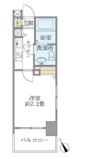 レジデンシア麻布十番 906 間取り図