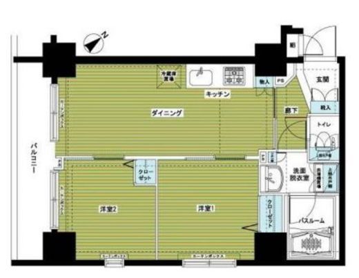 アヴァンティーク銀座2丁目参番館 9階 間取り図