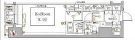ブレシア銀座イースト 5階 間取り図