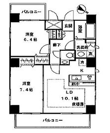 ラルーチェ 802 間取り図