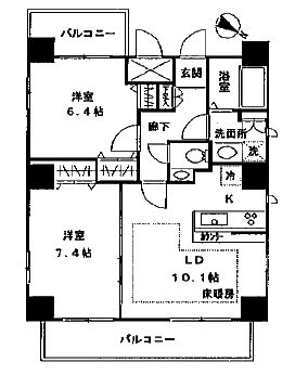 ラルーチェ 901 間取り図