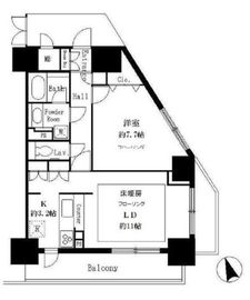 サンクレール荒川ブランガーデン 1605 間取り図