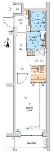エストゥルース小竹向原 403 間取り図