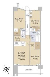 ガーデンヒルズ四ツ谷迎賓の森 4階 間取り図