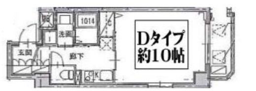 マークス横濱浅間町 501 間取り図