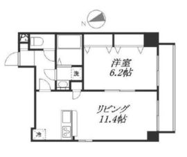 ルッソアグランデ 202 間取り図