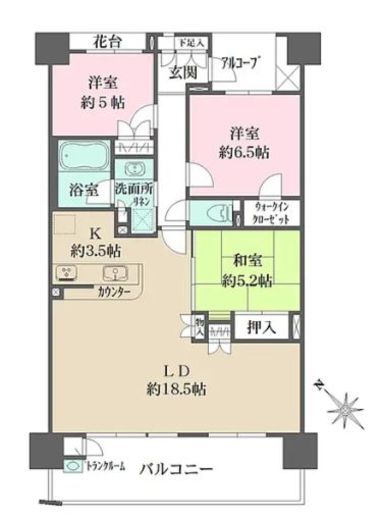 川崎サイトシティ 4階 間取り図
