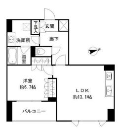 アーバンスタイル立川 203 間取り図