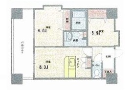 HF西新宿レジデンスウエスト 401 間取り図