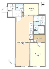 ウェルスクエア武蔵小山 405 間取り図