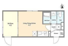 ウェルスクエア学芸大学 504 間取り図
