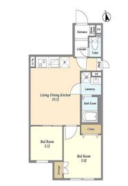 ウェルスクエア学芸大学 201 間取り図