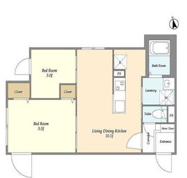 ウェルスクエア学芸大学 105 間取り図