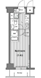 ガラ・グランディ大手町 8階 間取り図