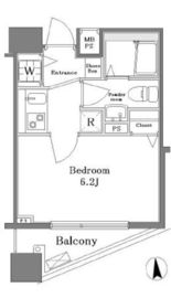 クレアシオン渋谷神山町 8階 間取り図
