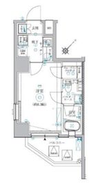 パティーナエーレ東中野 602 間取り図