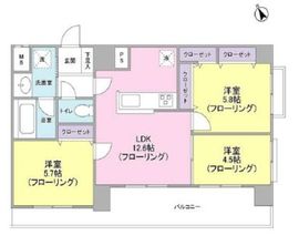 アルファステイツ浅草橋 1002 間取り図