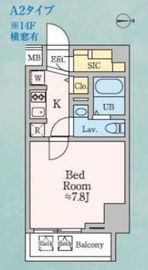 ドゥーエ西大島Ⅲ 902 間取り図