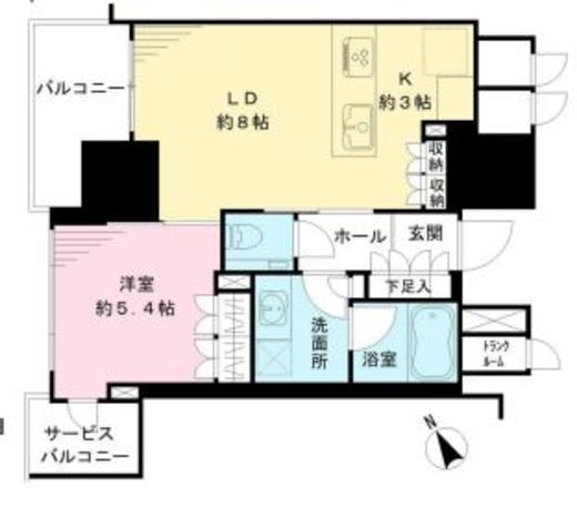 ブランズ愛宕虎ノ門 3階 間取り図