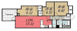 オープンレジデンシア島津山コート 地下1階 間取り図