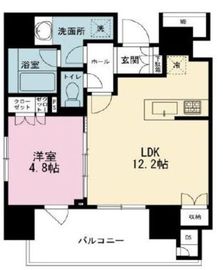 サンウッドフラッツ神田神保町 13階 間取り図
