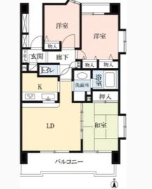 ドゥーエ練馬 401 間取り図