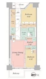 パークホームズ亀戸 12階 間取り図