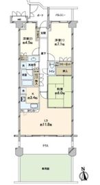 ガーデンズ綱島スカイウイング 1階 間取り図