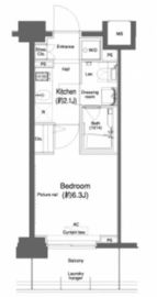 プラウドフラット鶴見Ⅱ 808 間取り図