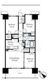 ザ・パークハウスオイコス赤羽志茂サードスクエア 2階 間取り図