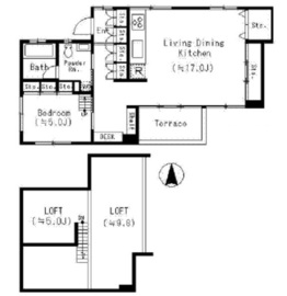 西麻布CO-HOUSE 4階 間取り図