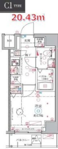クレヴィスタ大井町 1階 間取り図