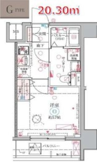 クレヴィスタ大井町 4階 間取り図