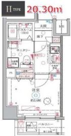 クレヴィスタ大井町 4階 間取り図