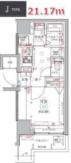 クレヴィスタ大井町 2階 間取り図