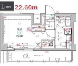 クレヴィスタ大井町 5階 間取り図