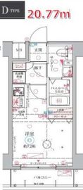 クレヴィスタ大井町 4階 間取り図