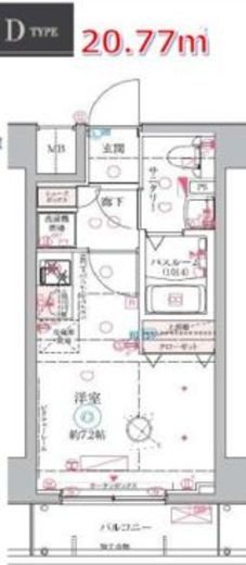 クレヴィスタ大井町 5階 間取り図
