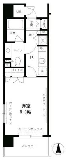 クラッサ元住吉 1階 間取り図