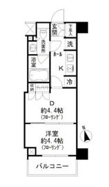 パークリュクス蒲田一丁目 410 間取り図