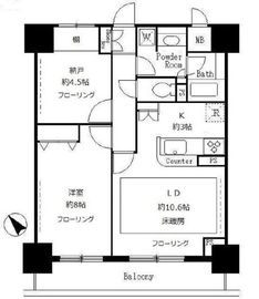 サンクレール荒川ブランガーデン 704 間取り図