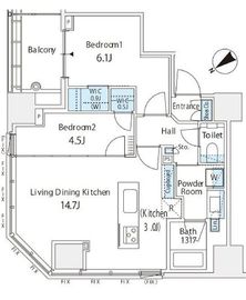 パークホームズ浜松町 11階 間取り図