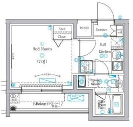 ラフィスタ元町Ⅱ 318 間取り図