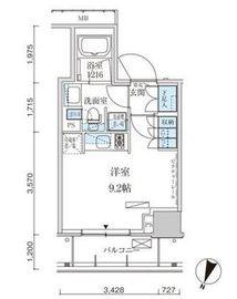 パークアクシス赤坂見附 307 間取り図