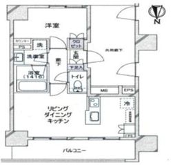 オープンレジデンシア王子 4階 間取り図