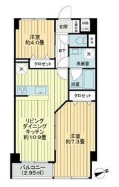 マンション御殿山 9階 間取り図