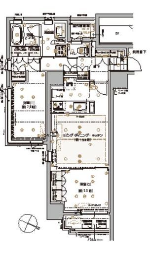 レ・ジェイドクロス千代田神保町 6階 間取り図