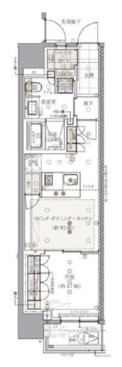 レ・ジェイドクロス千代田神保町 6階 間取り図